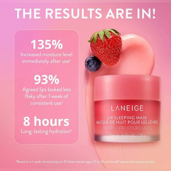 Laneige - Lip Sleeping Mask in Berry | NIB - Picture 4 of 15
